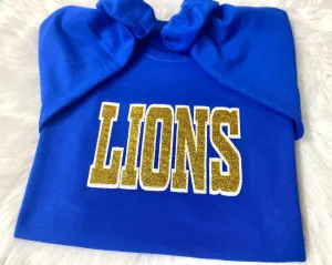 Team Glitter Embroidery Sweatshirts Youth