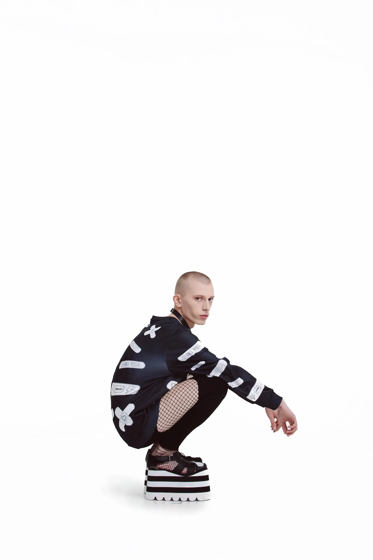 Techno Bandaids Sweatshirts [Black]