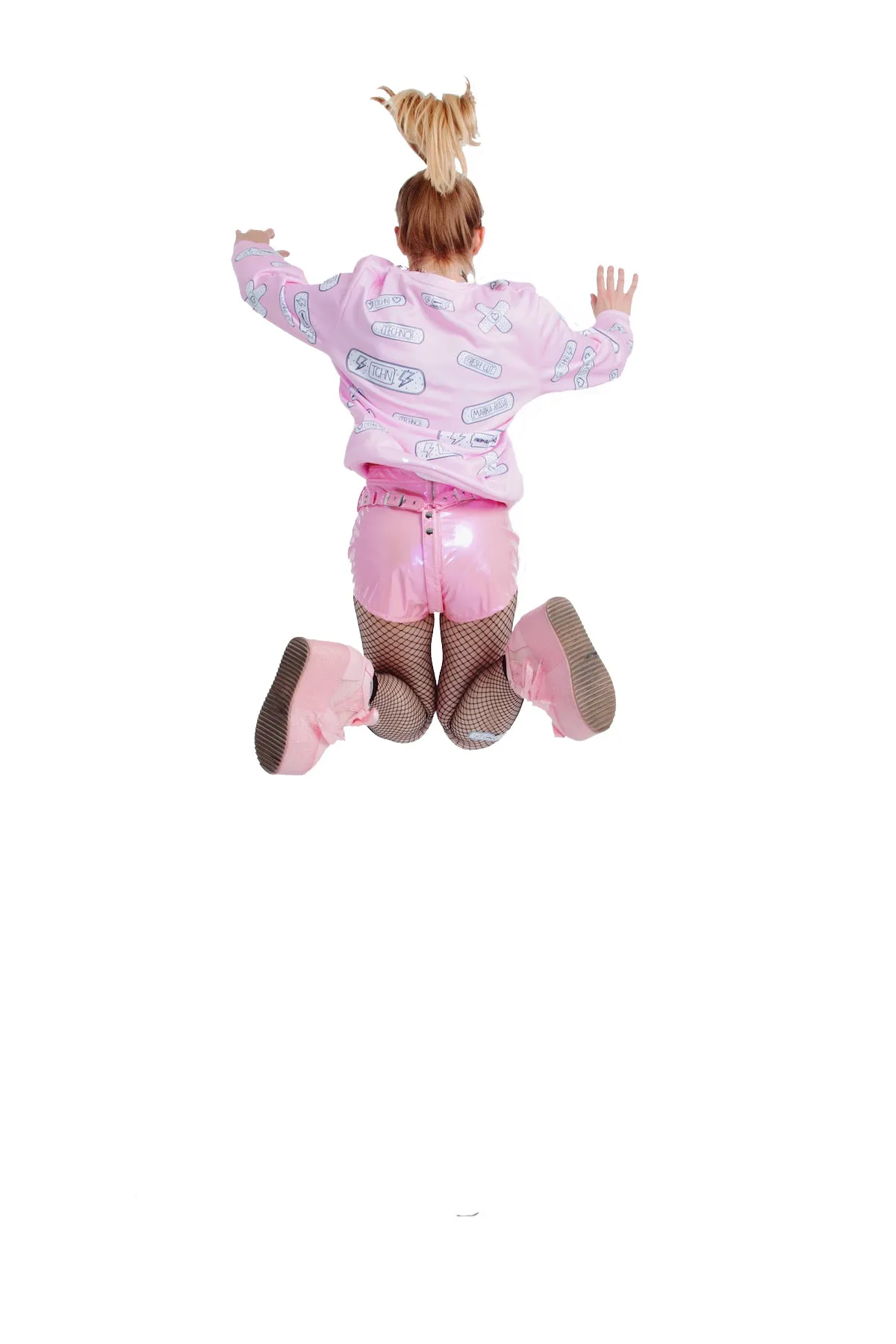 Techno Bandaids Sweatshirts [Pink]