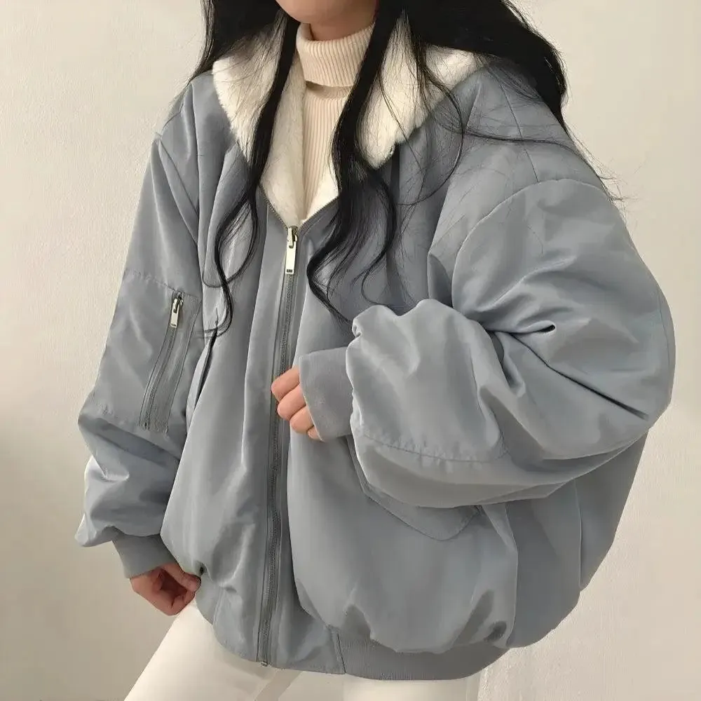 Teddy Reversible Hooded Jacket in Soft Touch Material for Ultimate Comfort