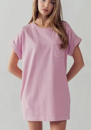 Tee Shirt Dress with Pockets