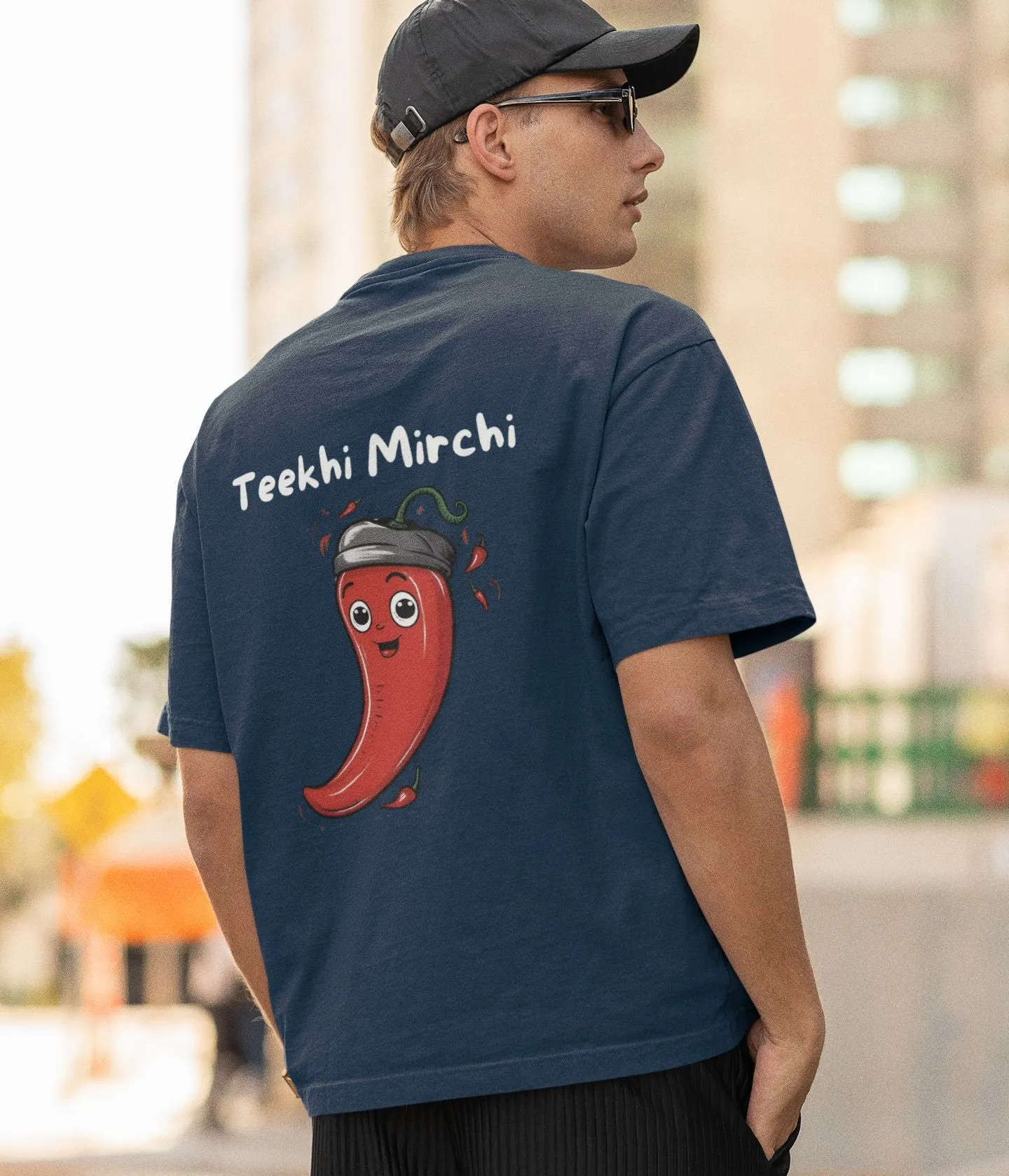 Teekhi Mirchi - Unisex Oversized Classic T-Shirt - Dark