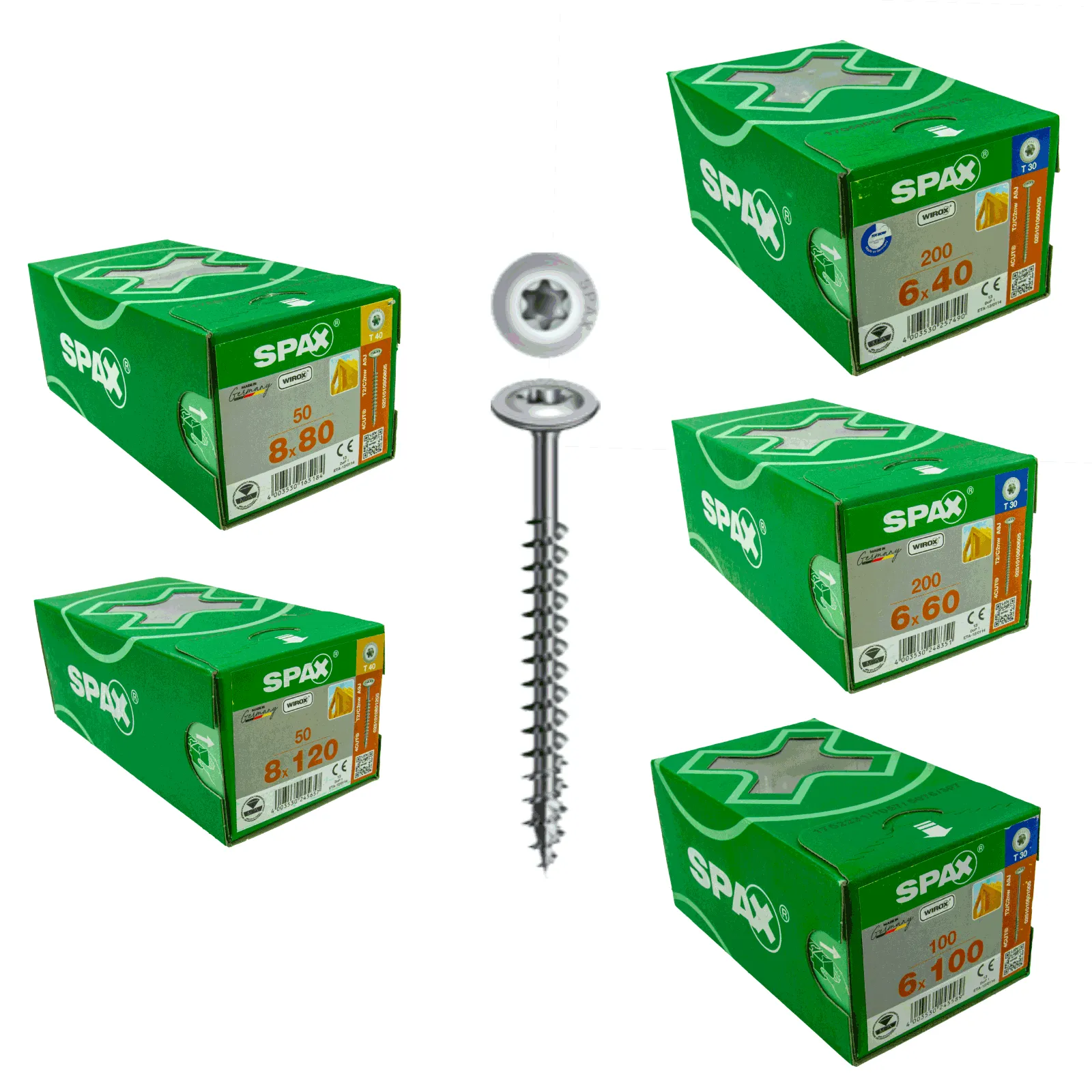 Tellerkopf Schrauben, Holzbauschrauben, 4 CUT, WIROX, T-STAR plus, HI.FORCE