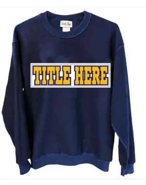 The "Ali" Patch Inside Out Sweatshirt