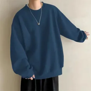 Thin Hatless Sweater for Men & Women – High-Sense Casual Loose Long-Sleeved Top for Spring & Autumn