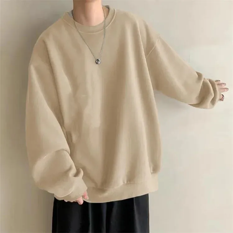 Thin Hatless Sweater for Men & Women – High-Sense Casual Loose Long-Sleeved Top for Spring & Autumn