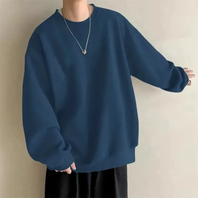 Thin Hatless Sweater for Men & Women – High-Sense Casual Loose Long-Sleeved Top for Spring & Autumn