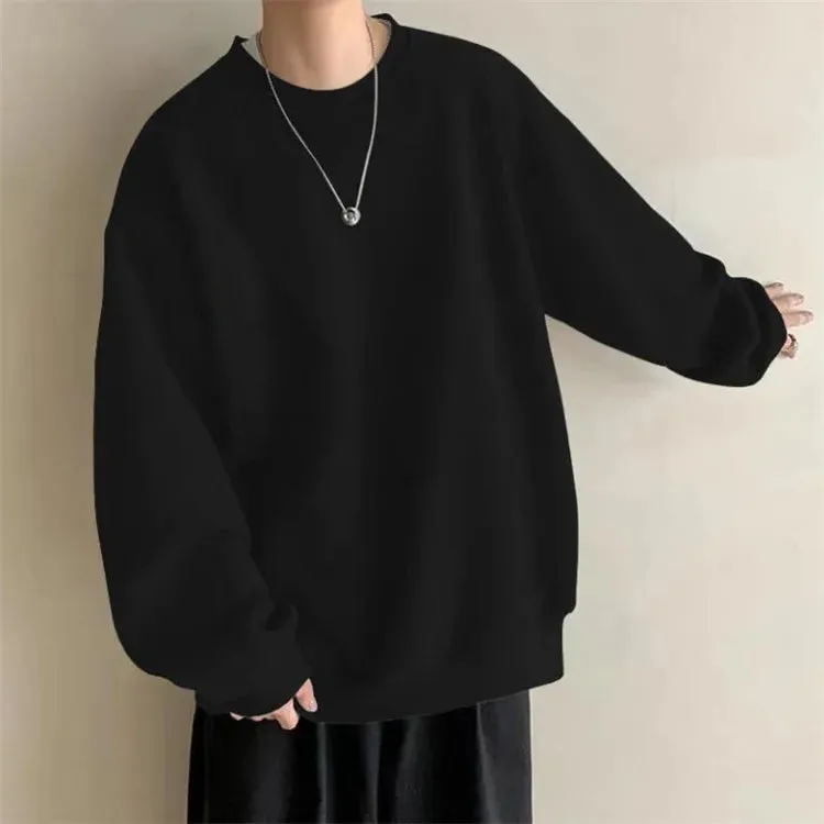 Thin Hatless Sweater for Men & Women – High-Sense Casual Loose Long-Sleeved Top for Spring & Autumn