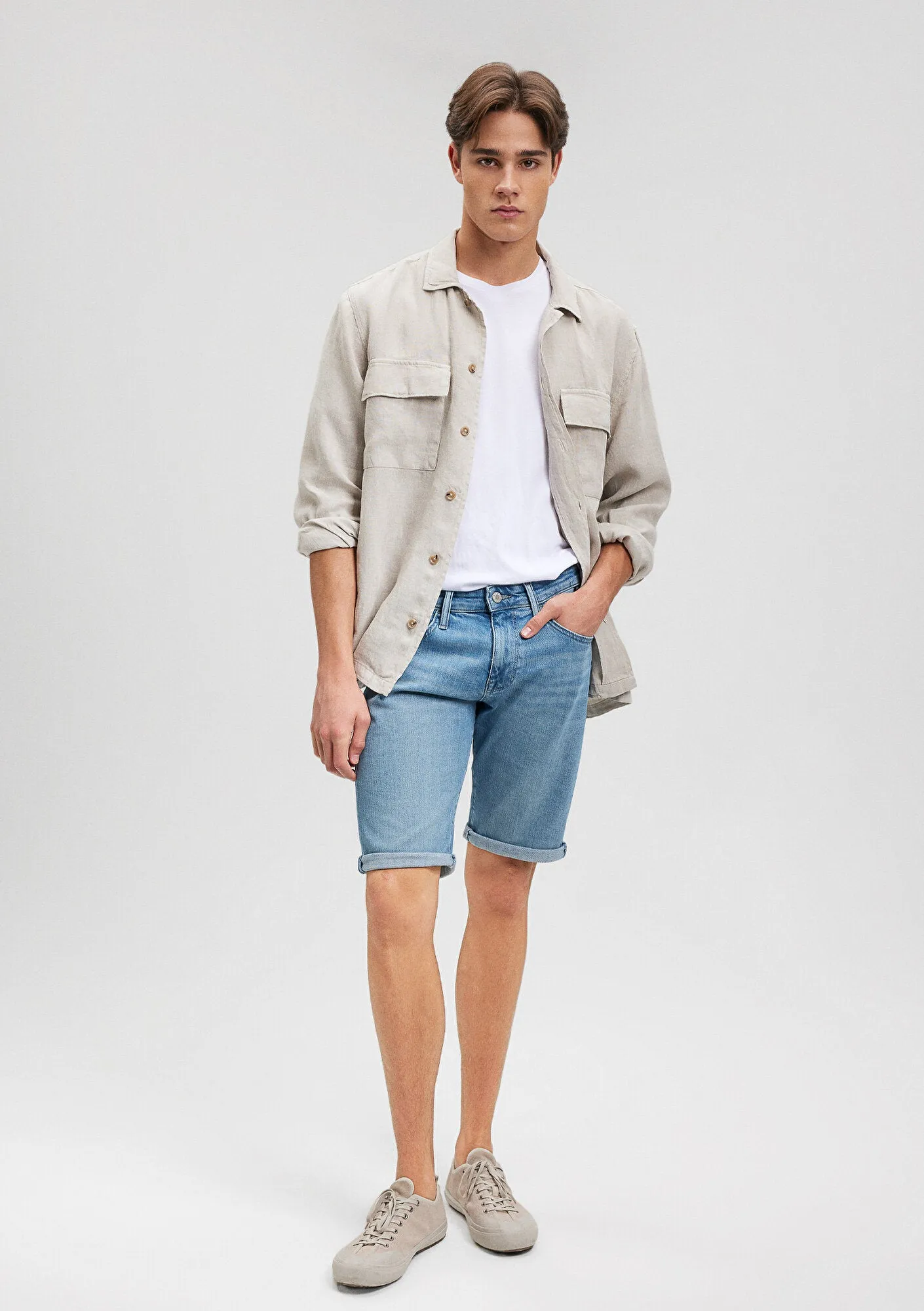 Tim Light Used Street Comfort Jean Shorts