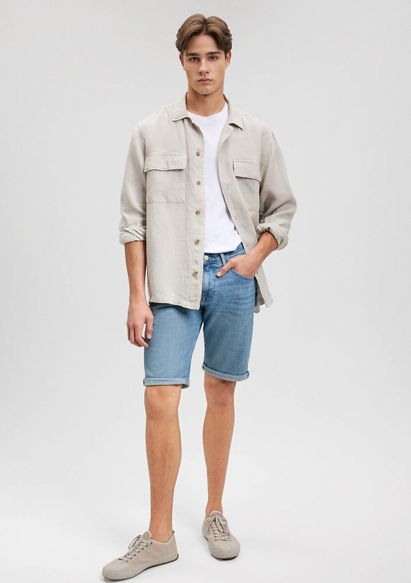 Tim Light Used Street Comfort Jean Shorts