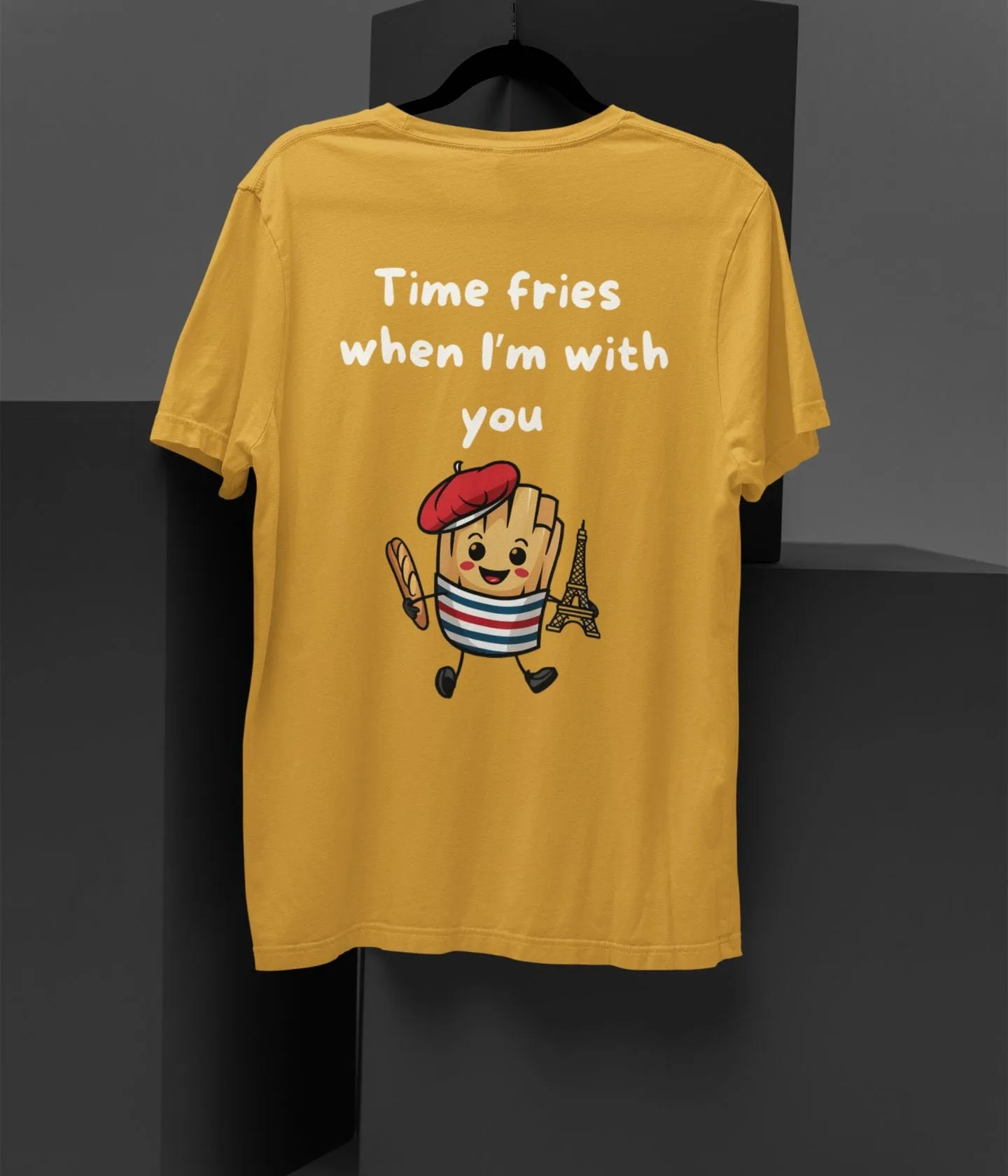 Time Fries - Unisex Oversized Classic T-Shirt - Dark