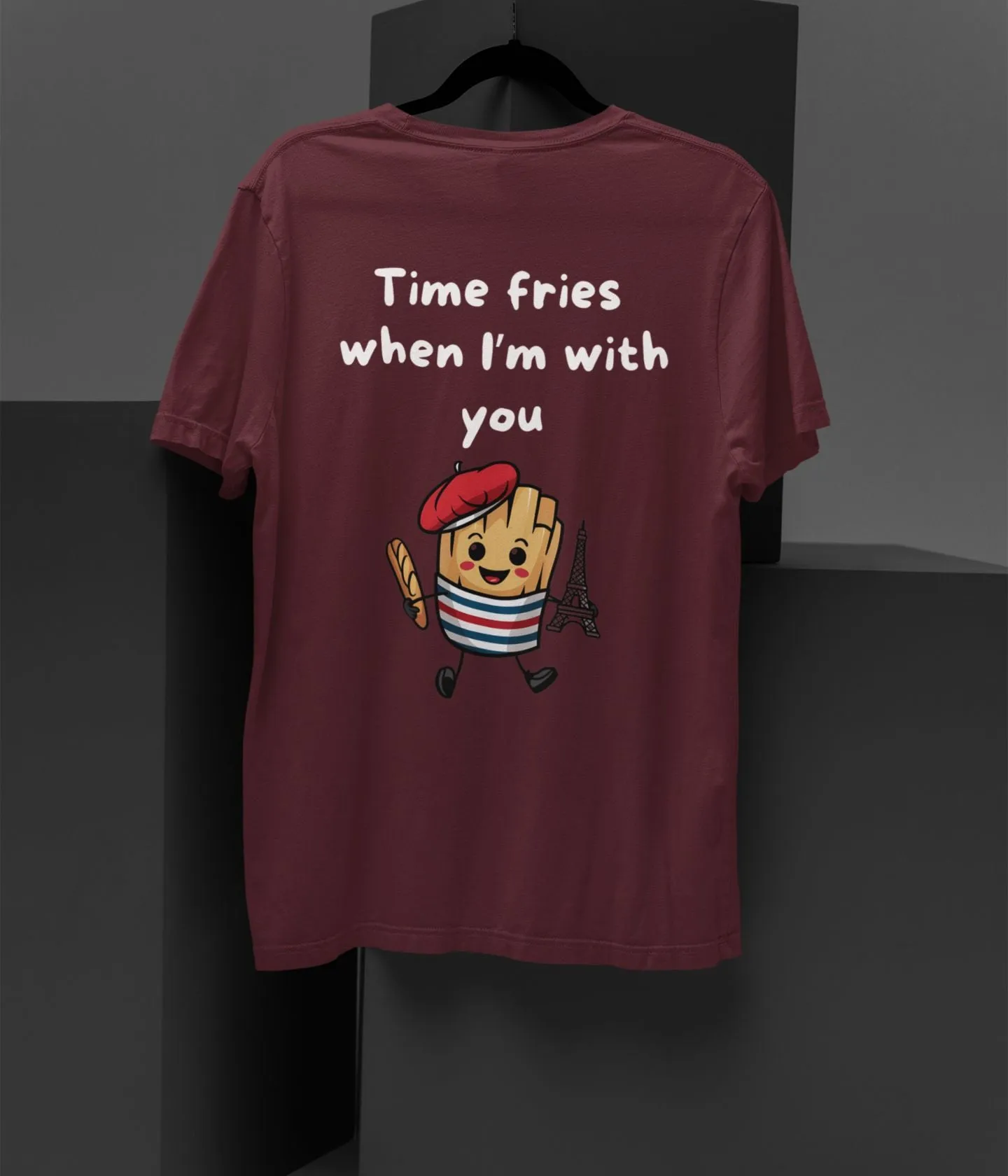 Time Fries - Unisex Oversized Classic T-Shirt - Dark
