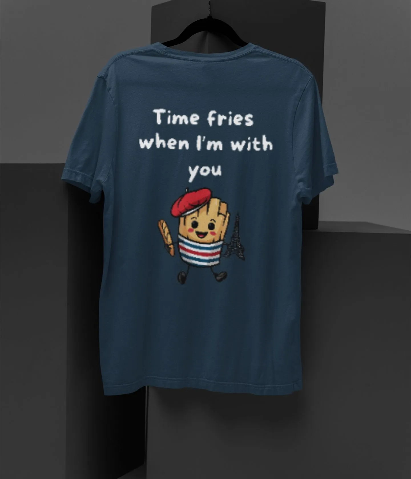 Time Fries - Unisex Oversized Classic T-Shirt - Dark