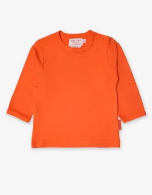 Toby Tiger Organic Basics Long Sleeve T-Shirt - Orange