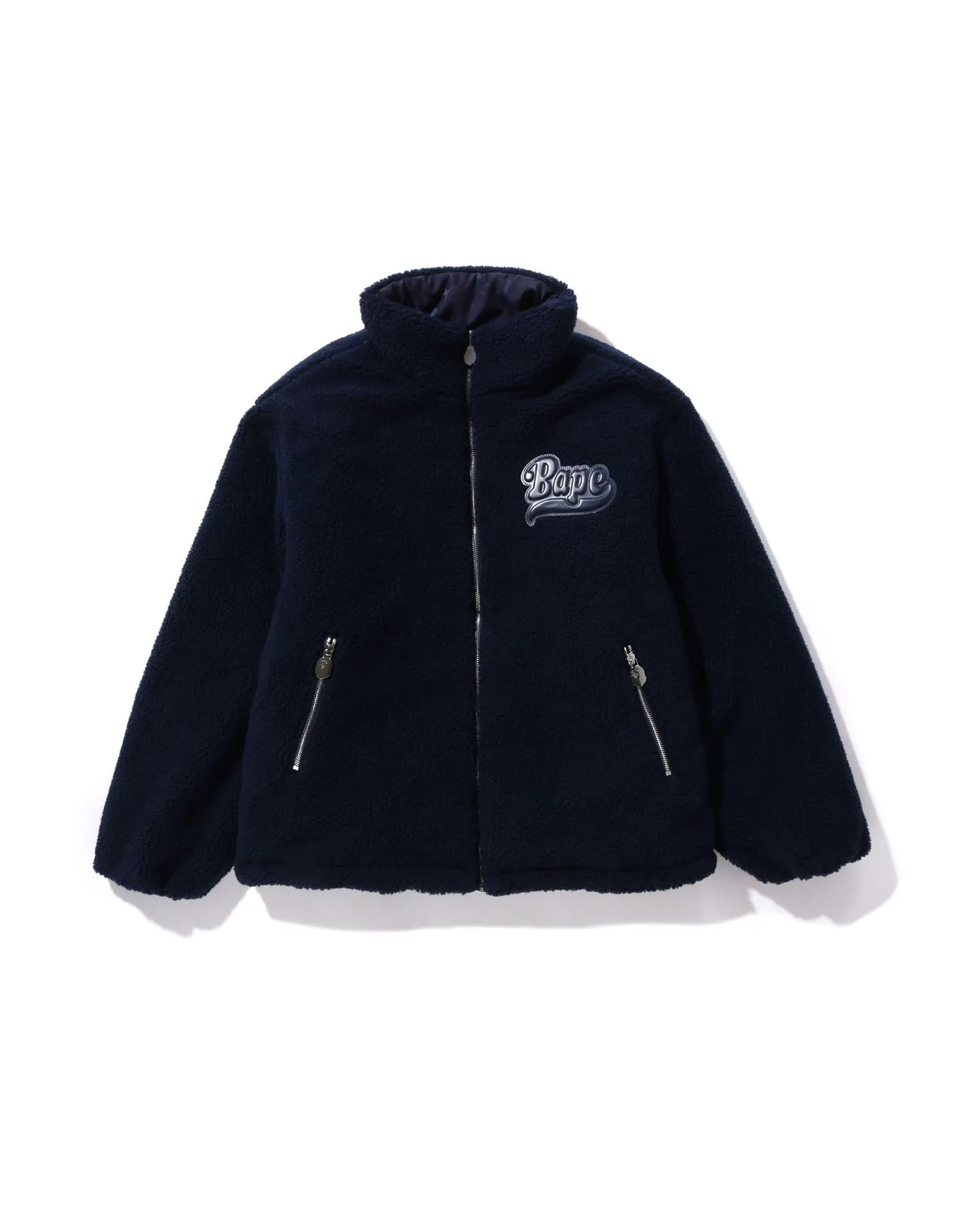 Tonal Solid Camo Sherpa Reversible Jacket