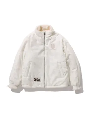 Tonal Solid Camo Sherpa Reversible Jacket