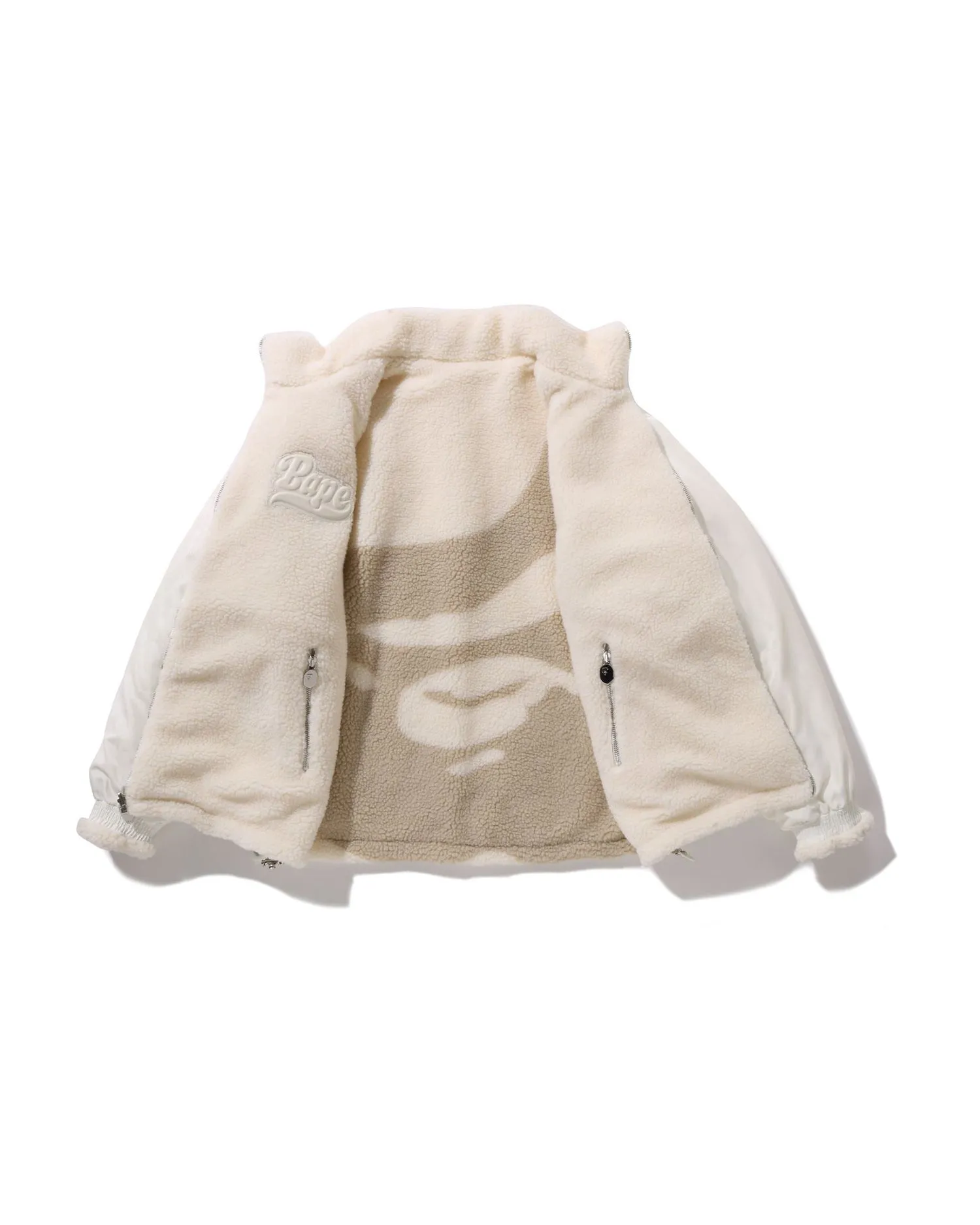 Tonal Solid Camo Sherpa Reversible Jacket