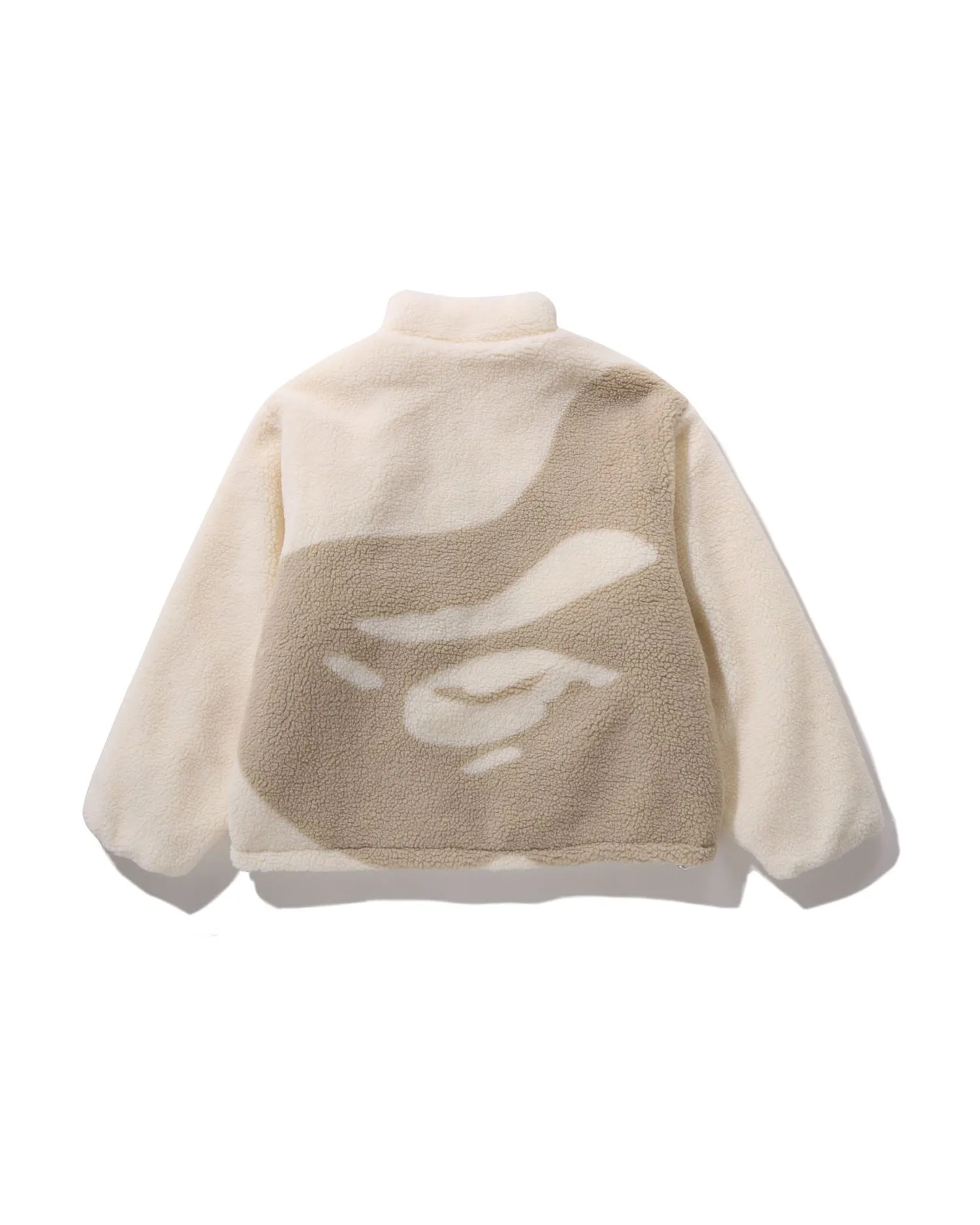 Tonal Solid Camo Sherpa Reversible Jacket