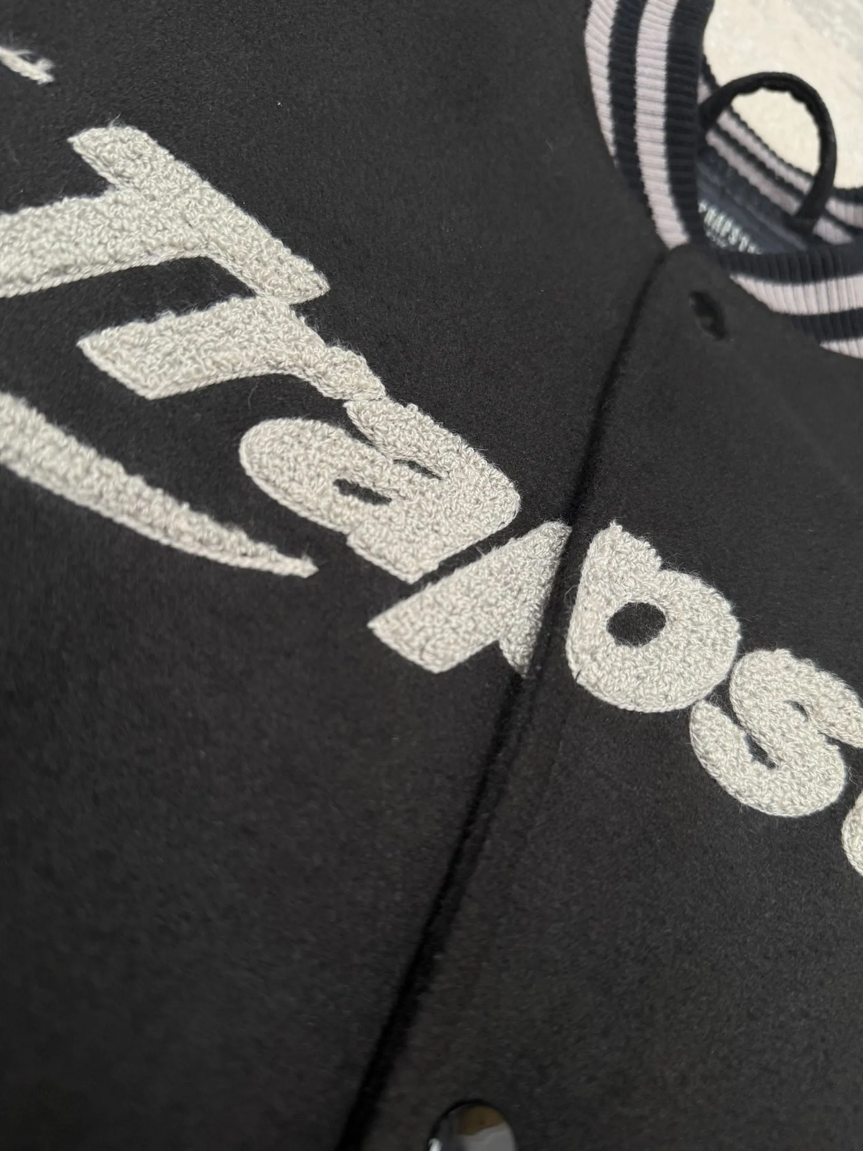 Trapstar Hyperdrive Varsity Jacket - Black