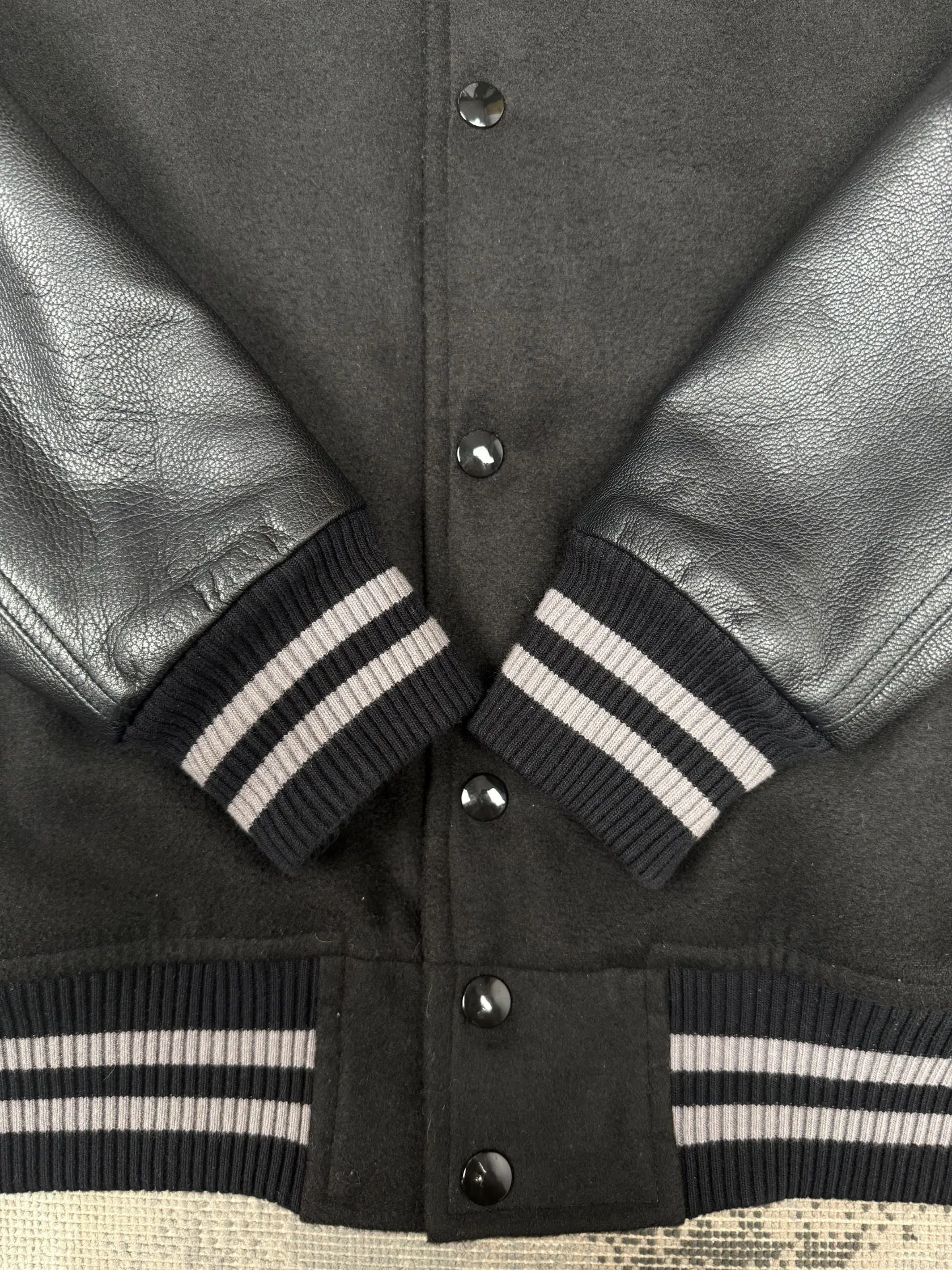 Trapstar Hyperdrive Varsity Jacket - Black