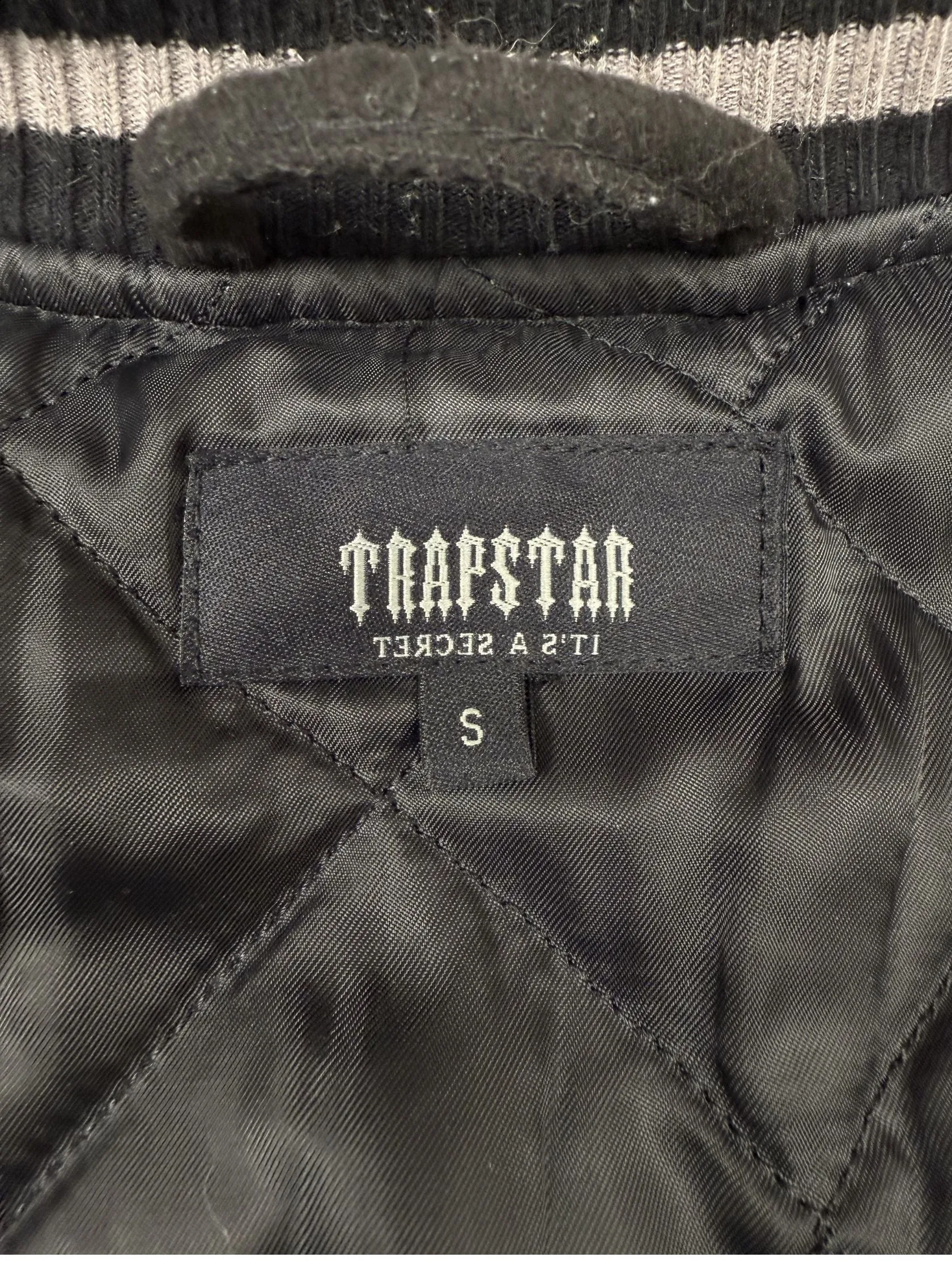 Trapstar Hyperdrive Varsity Jacket - Black