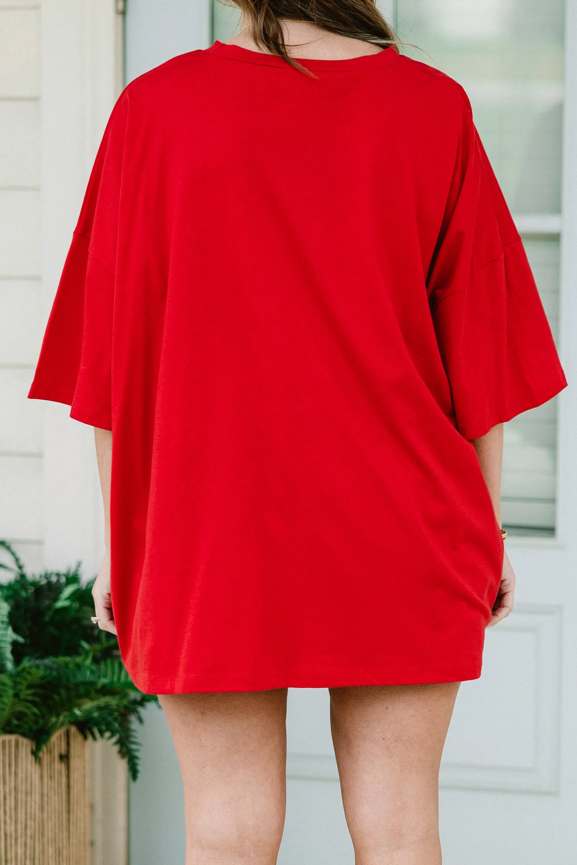True American Spirit Boyfriend Tee, Red