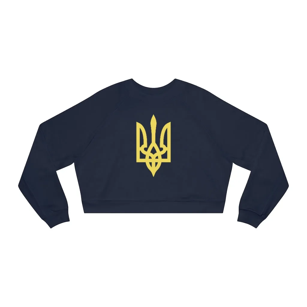 Tryzub Women's Cropped Fleece Pullover