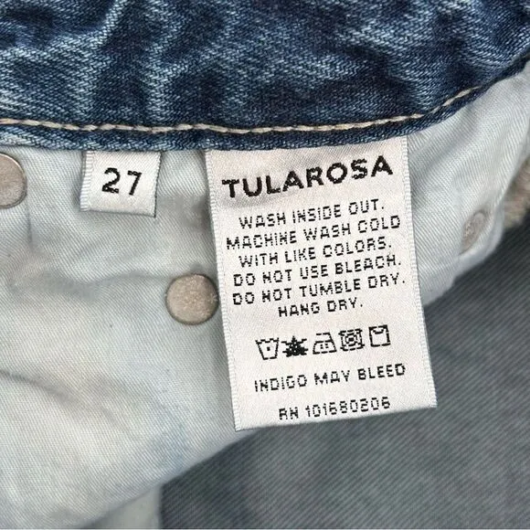 Tularosa High waist Emma denim shorts size 27
