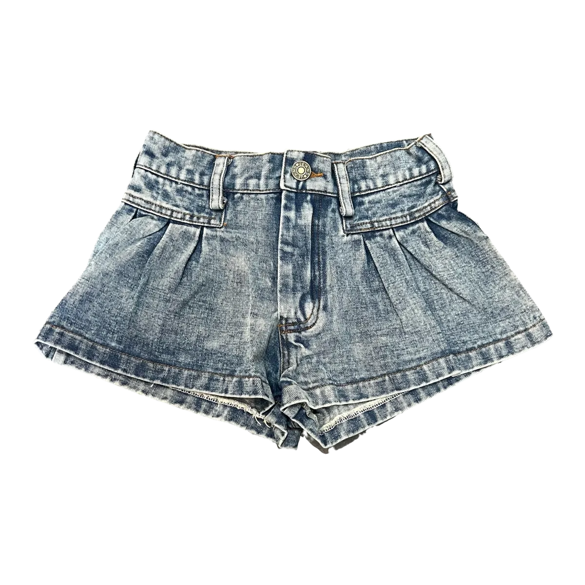 Tweenstyle by Stoopher Denim Pleat Front Short