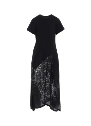 ULTIMA TRICOT RAYON PRINT TILE PATTERN SQUARE T-DRESSES