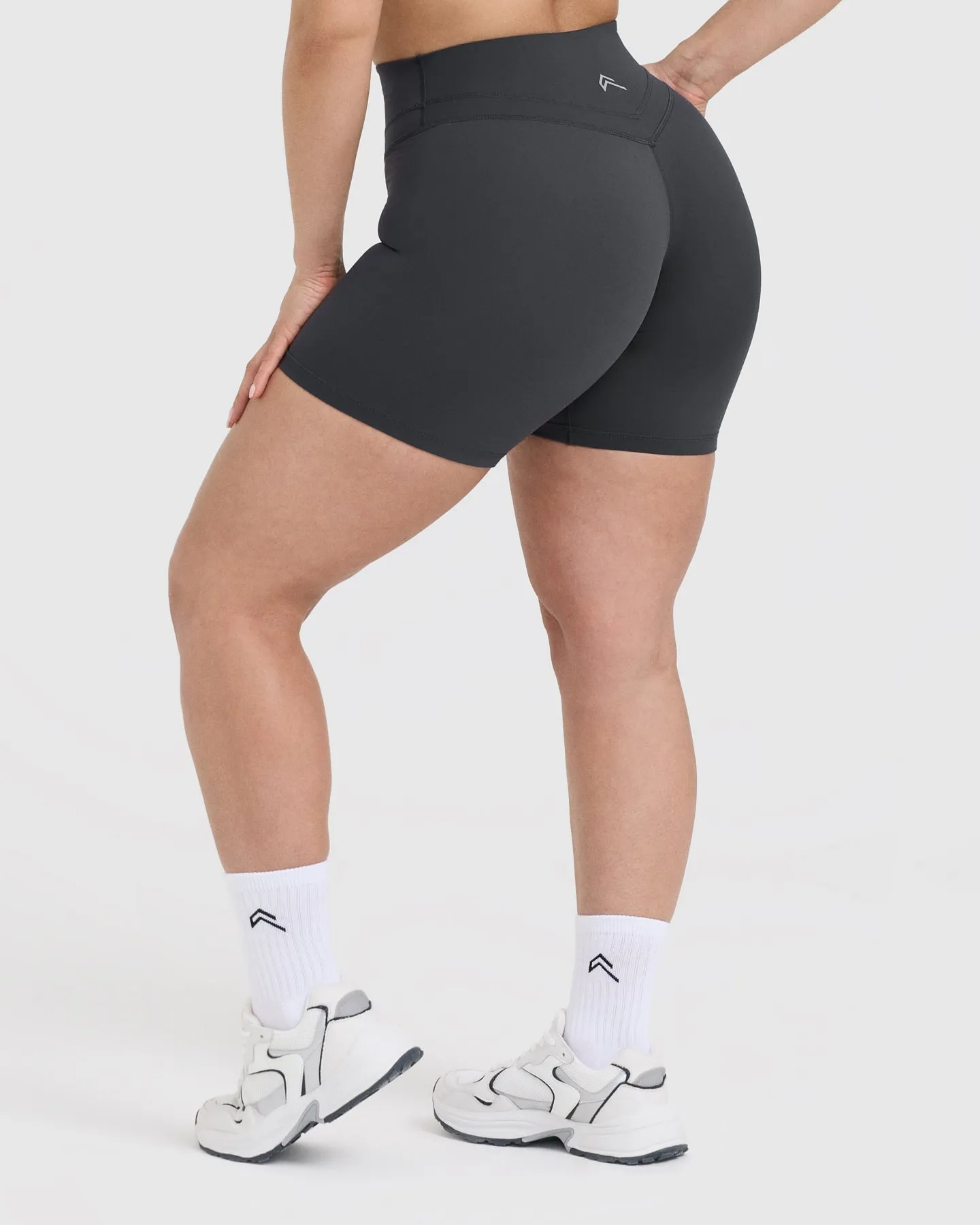 Unified High Waisted Shorts 6" | Coal