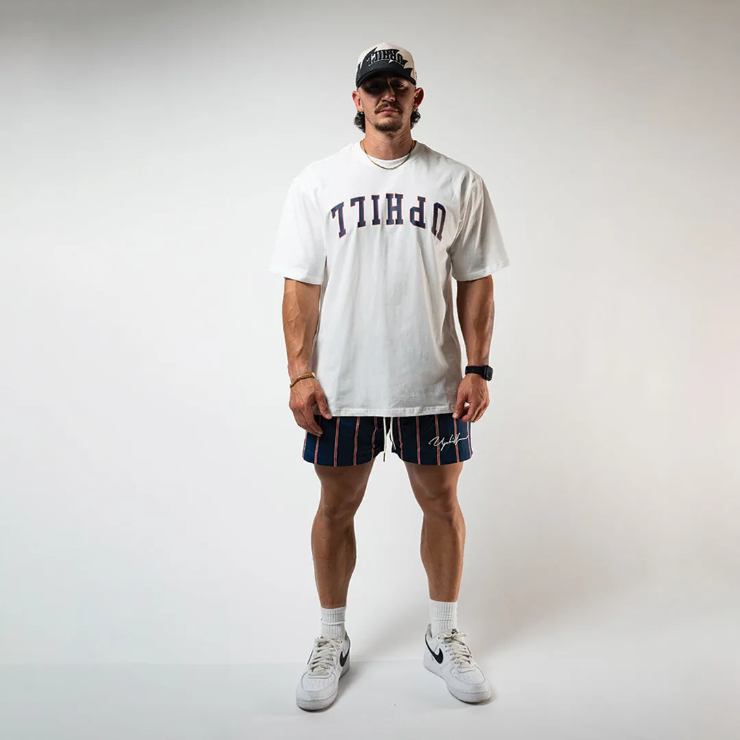 UPHILL Oversized Basics - White/Blue/Red