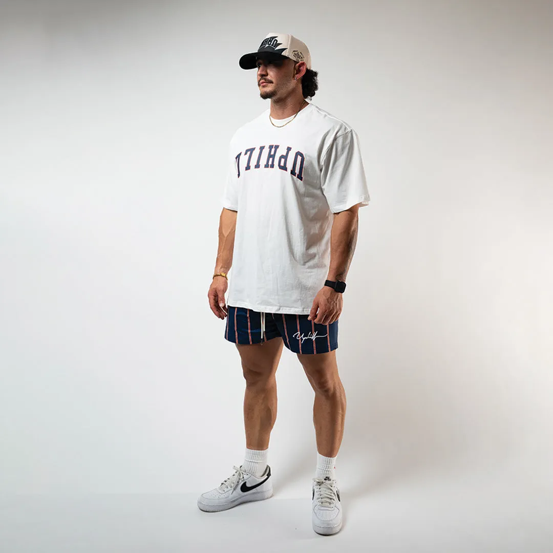 UPHILL Oversized Basics - White/Blue/Red