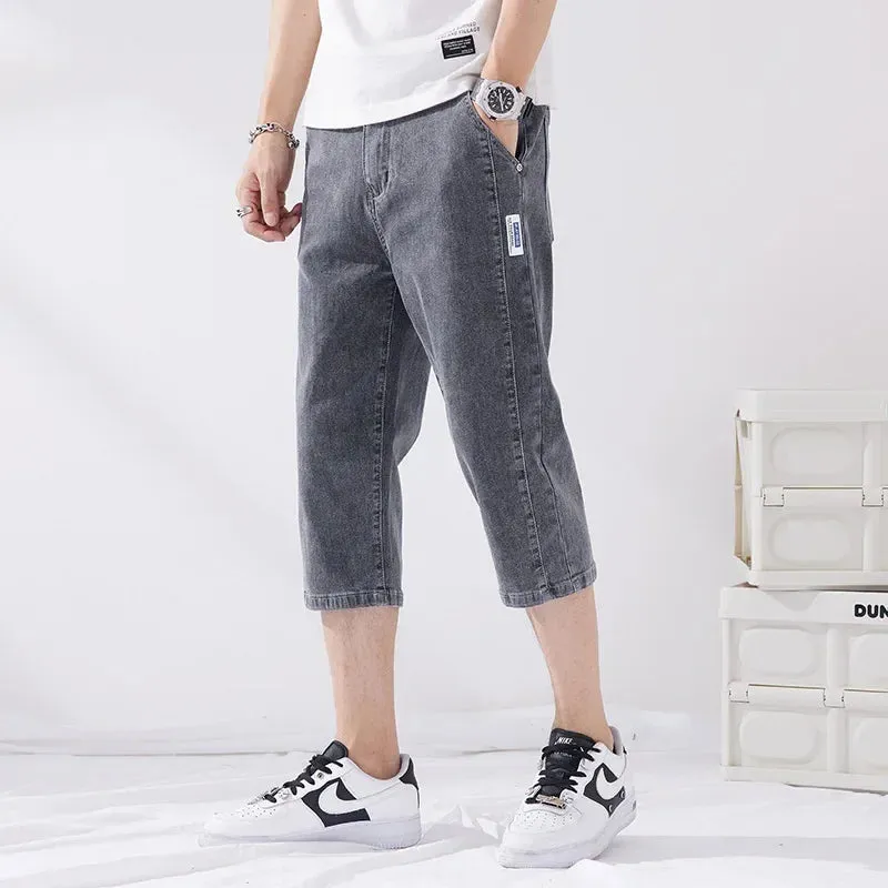 UrbanFlex Herren Denim Shorts in 7-Länge