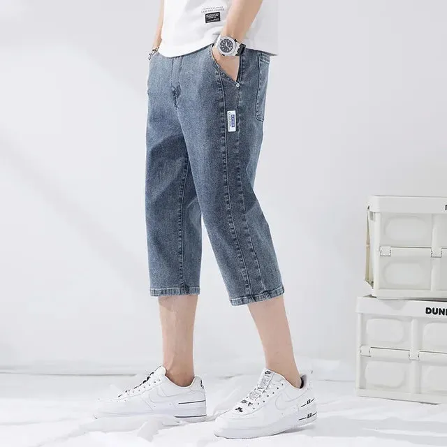 UrbanFlex Herren Denim Shorts in 7-Länge