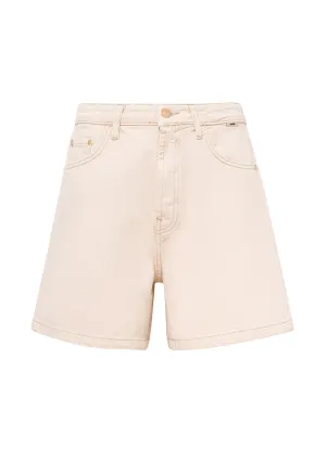 Verna Cream Mavi Premium Jean Shorts