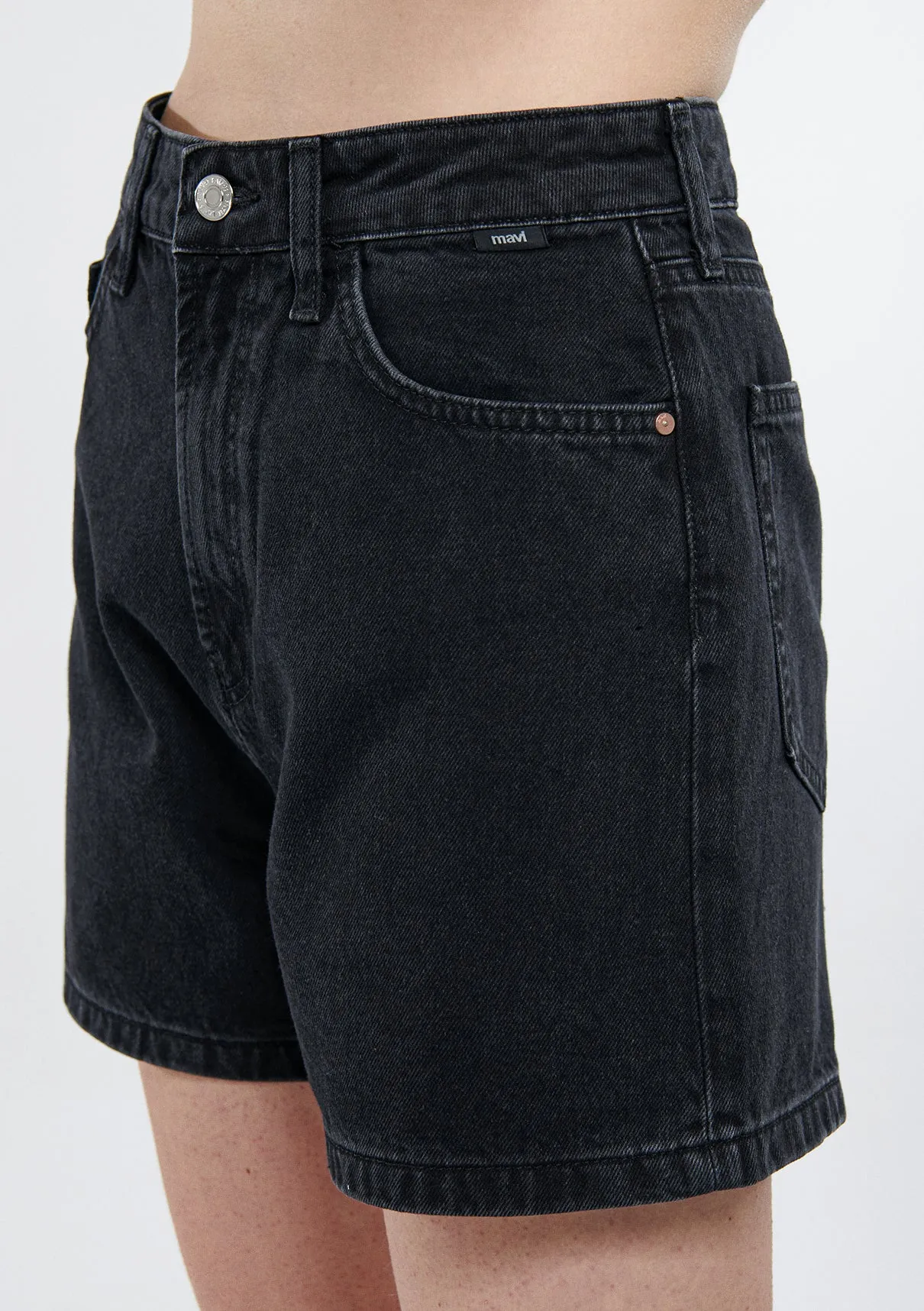 Verna Smoke Denim Jean Shorts