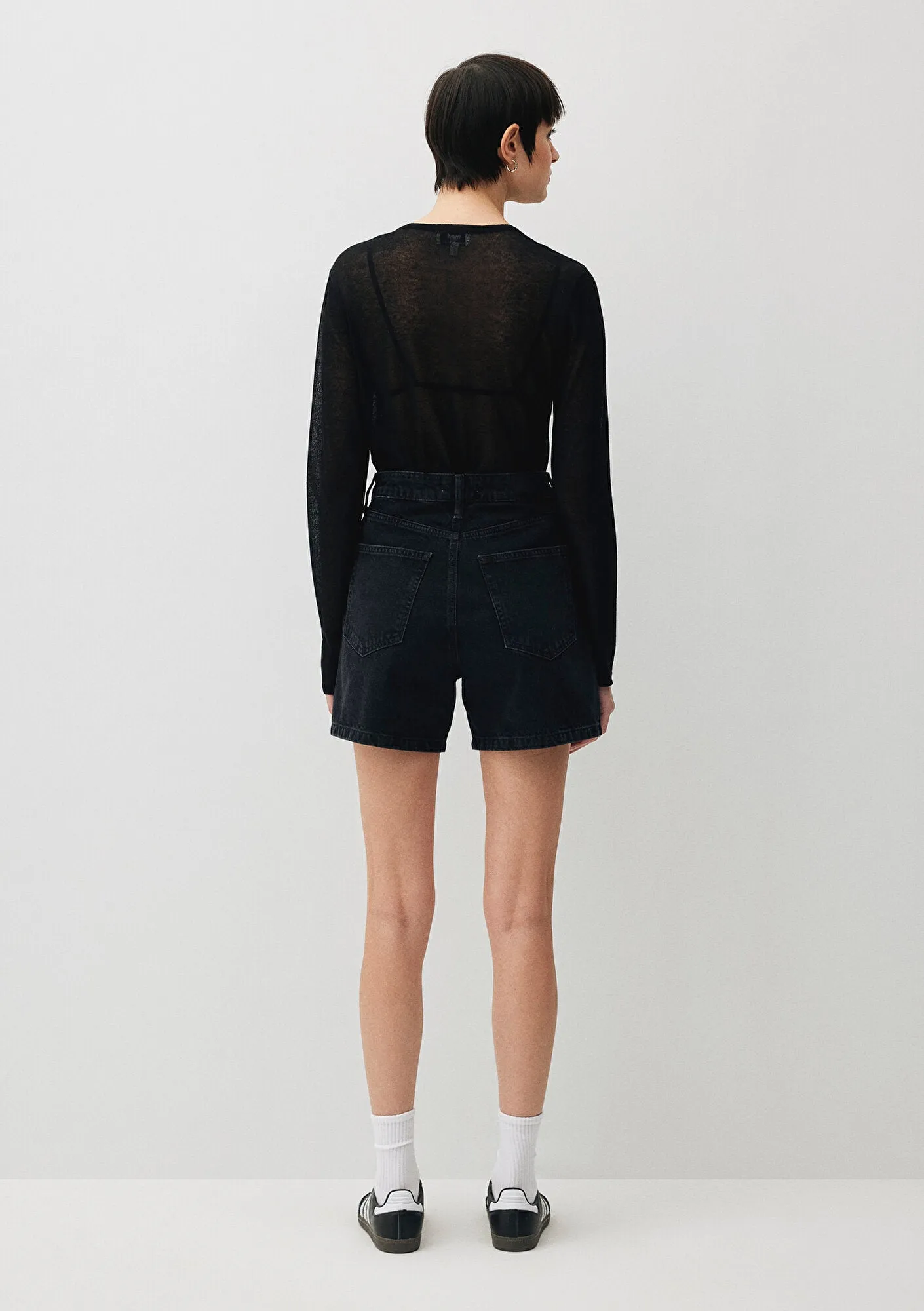 Verna Smoke Denim Jean Shorts