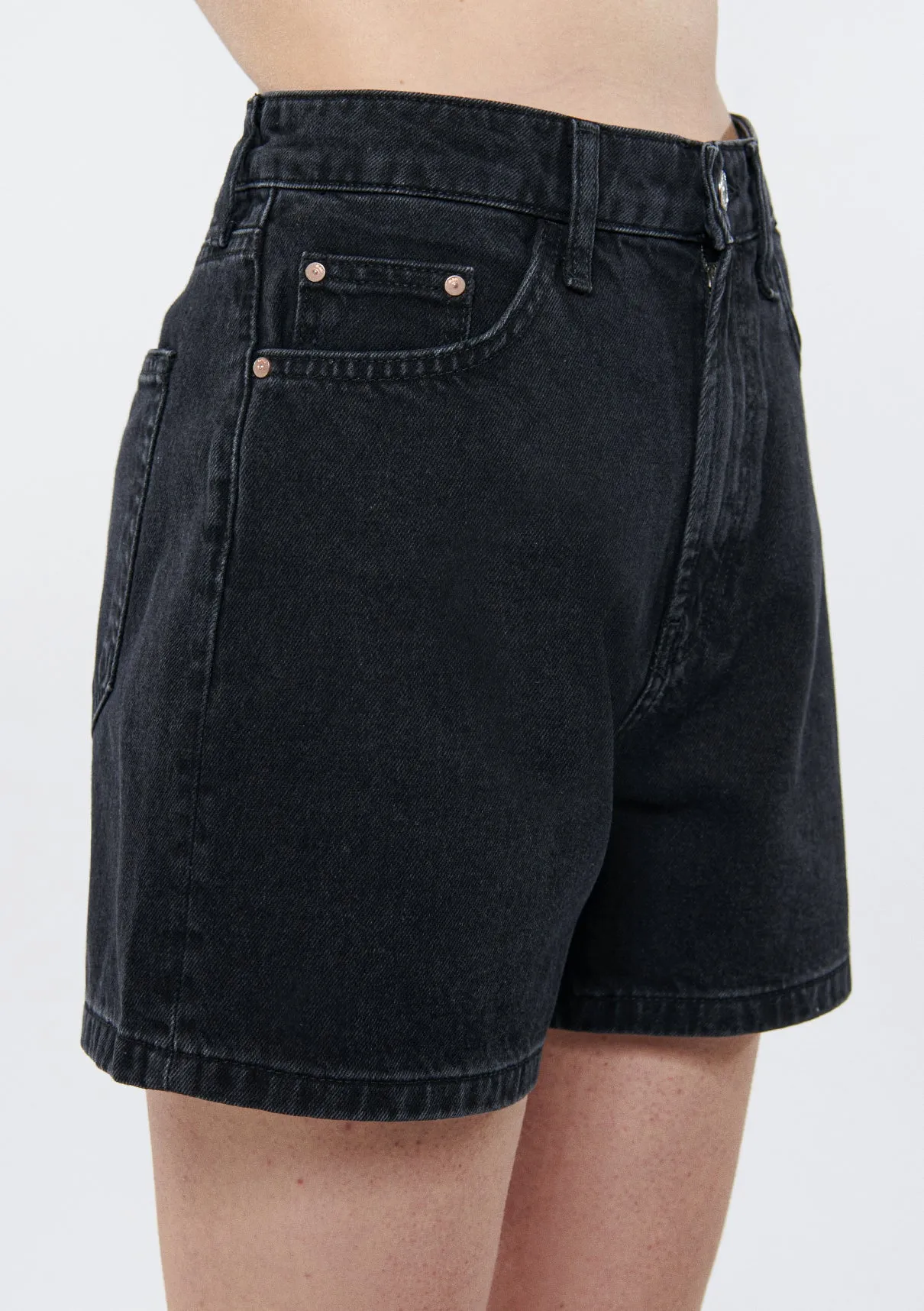 Verna Smoke Denim Jean Shorts