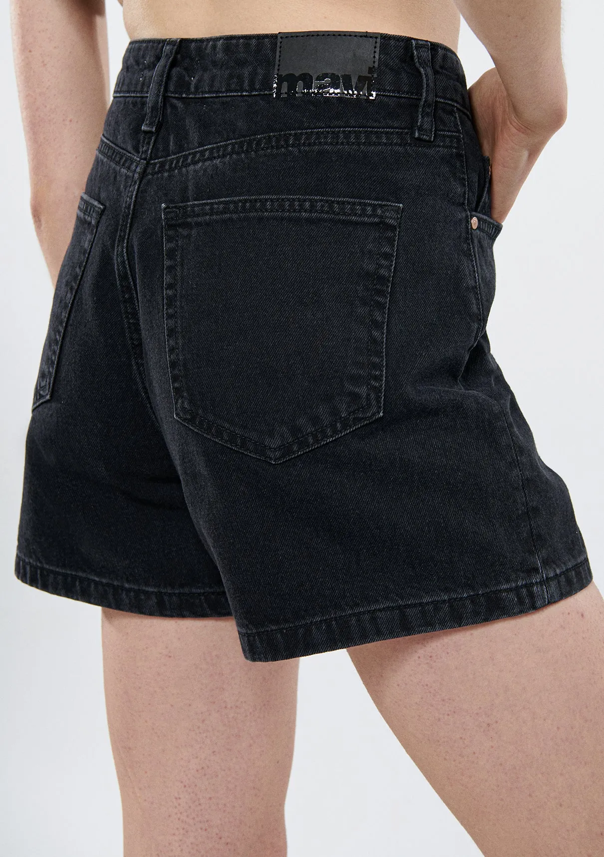 Verna Smoke Denim Jean Shorts