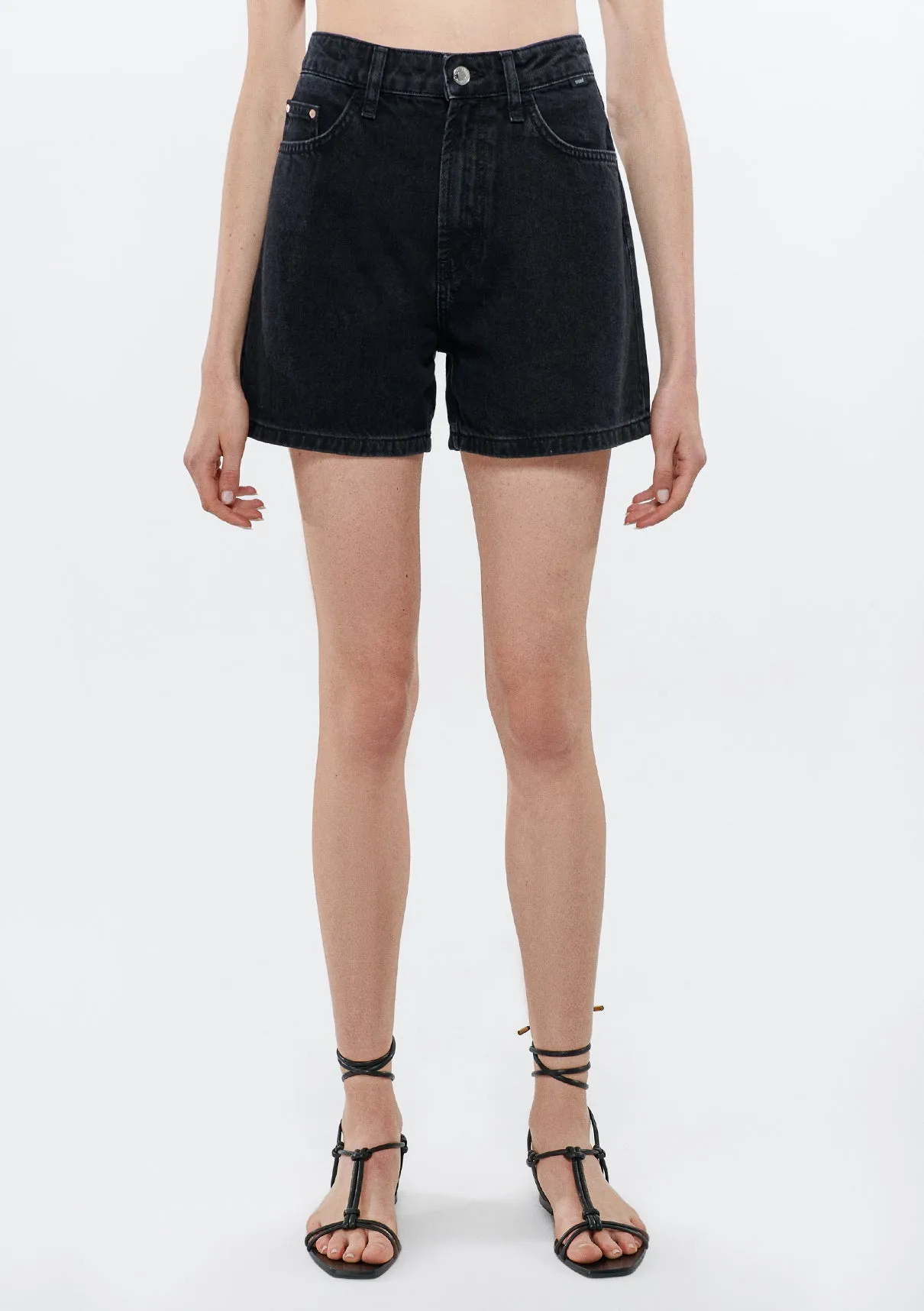 Verna Smoke Denim Jean Shorts
