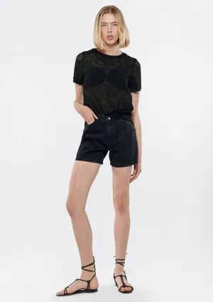 Verna Smoke Denim Jean Shorts