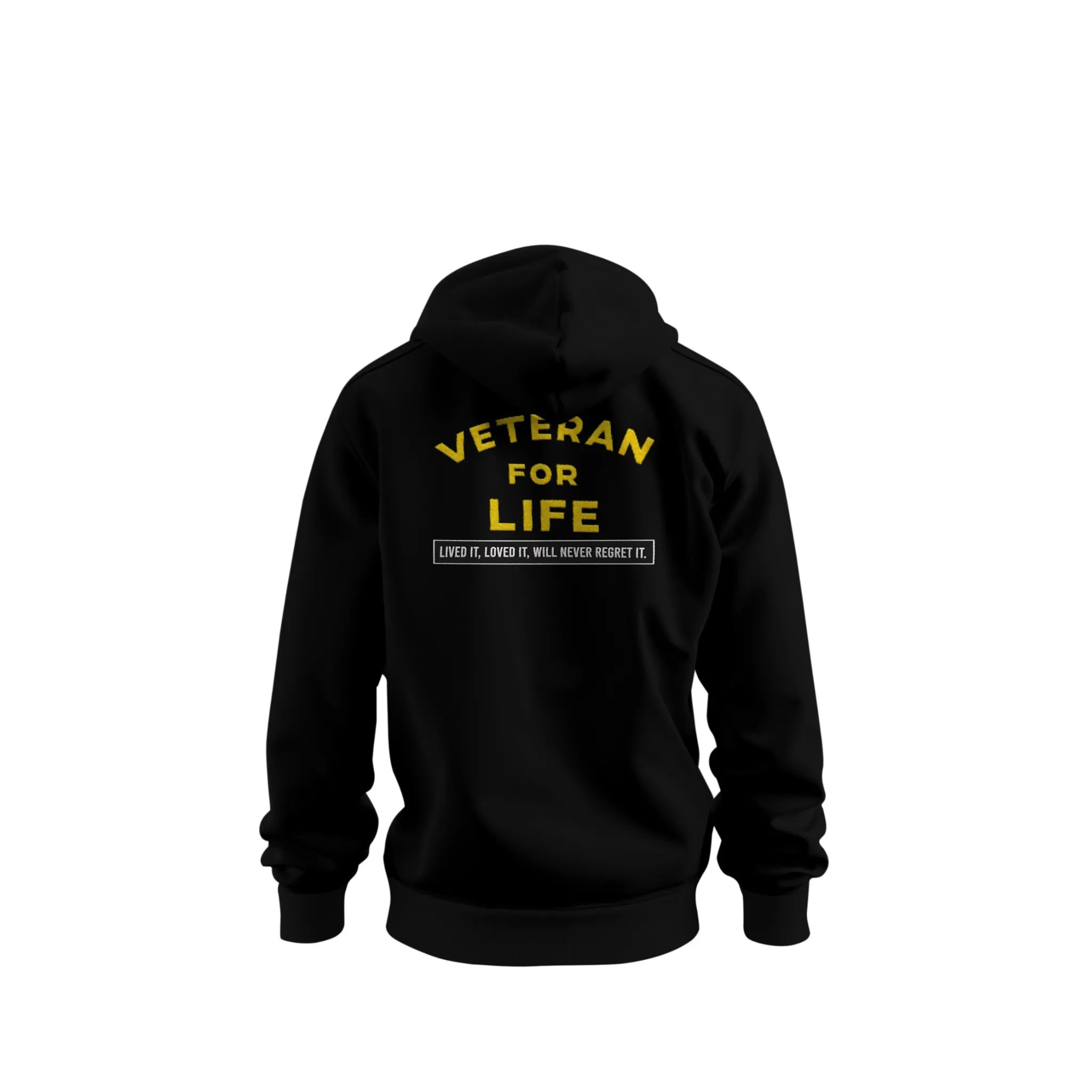 Veteran For Life Day & Night Pullover Hoodie
