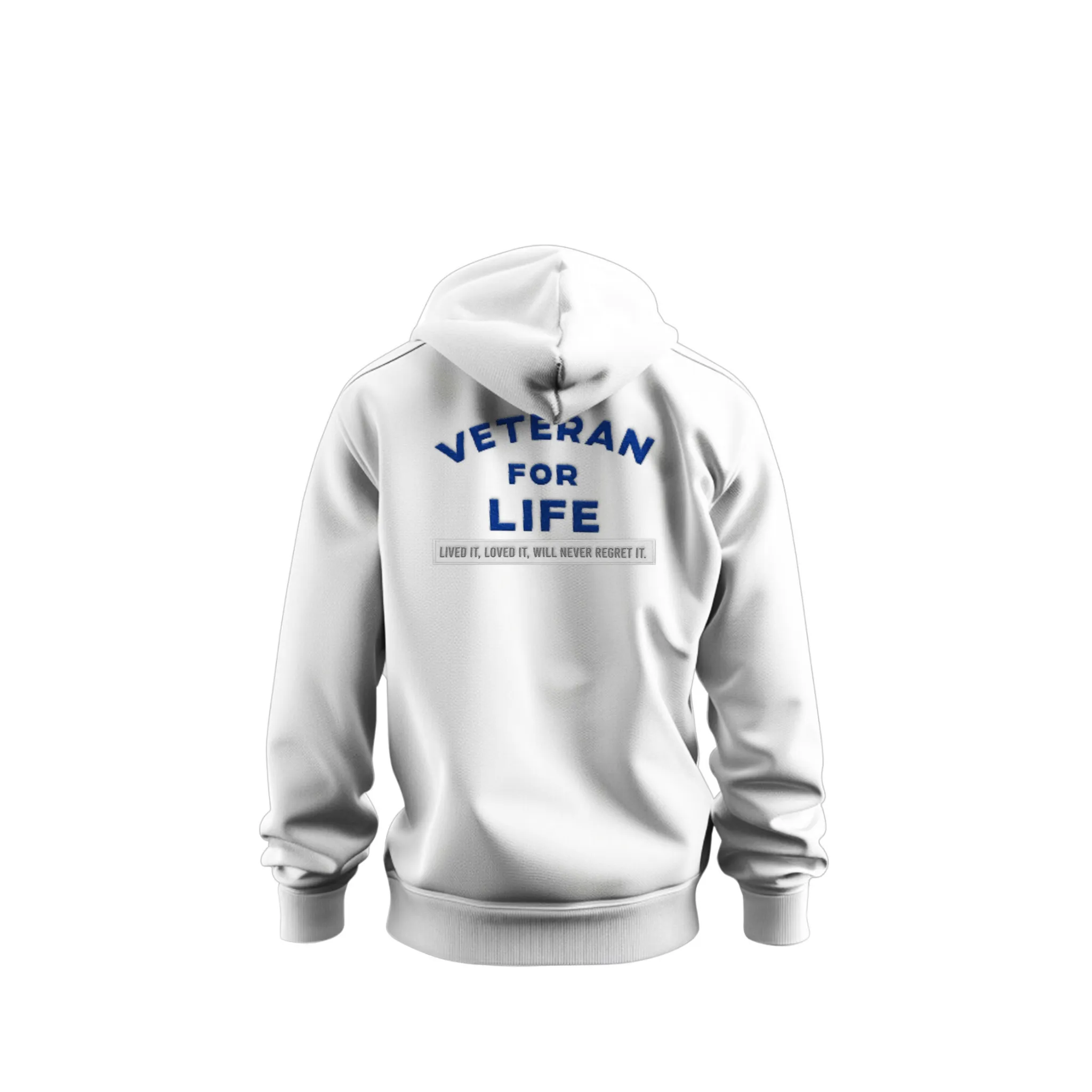 Veteran For Life Day & Night Pullover Hoodie