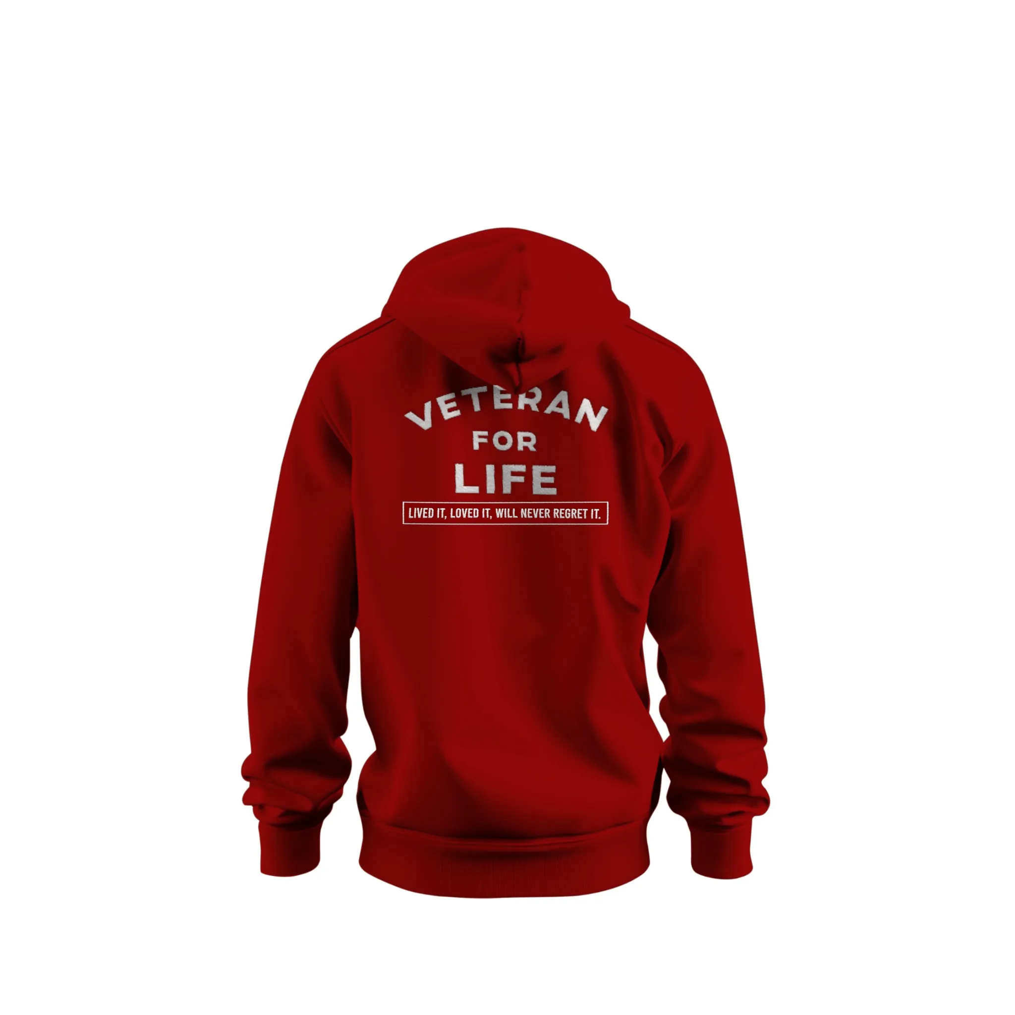 Veteran For Life Day & Night Pullover Hoodie
