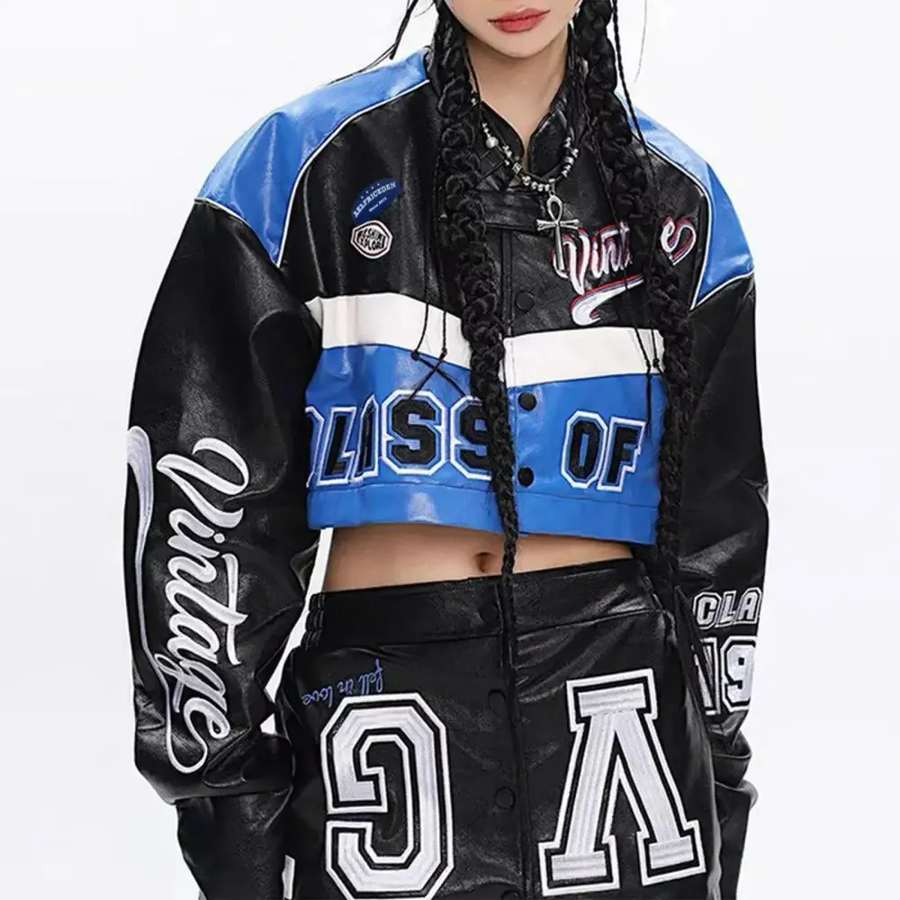 VG Detachable Racing Varsity Jacket from Y2K Streetwear Collection