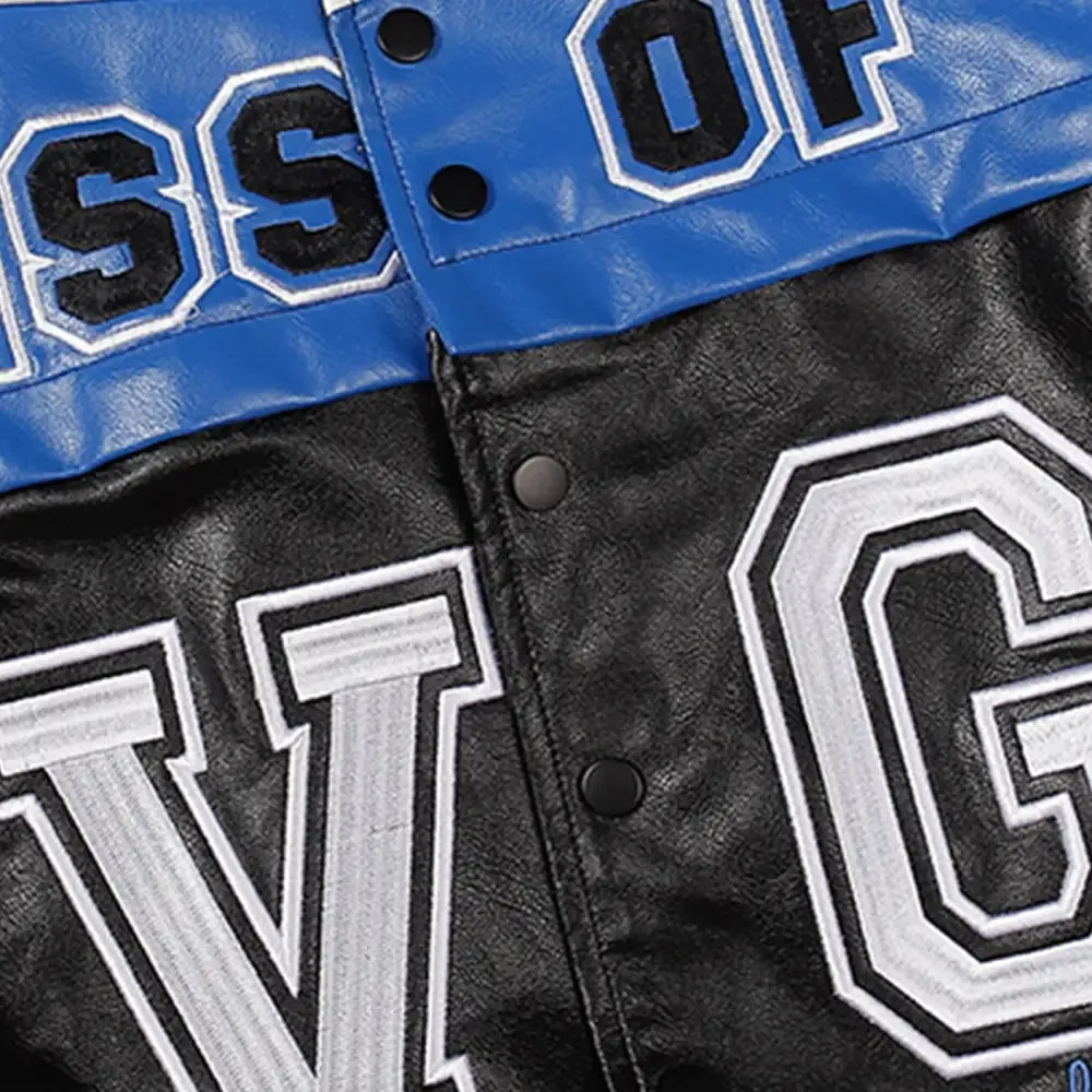 VG Detachable Racing Varsity Jacket from Y2K Streetwear Collection