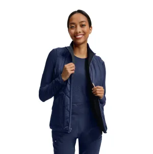 VIBE Women's Reversible 4-Pocket Scrub Vest