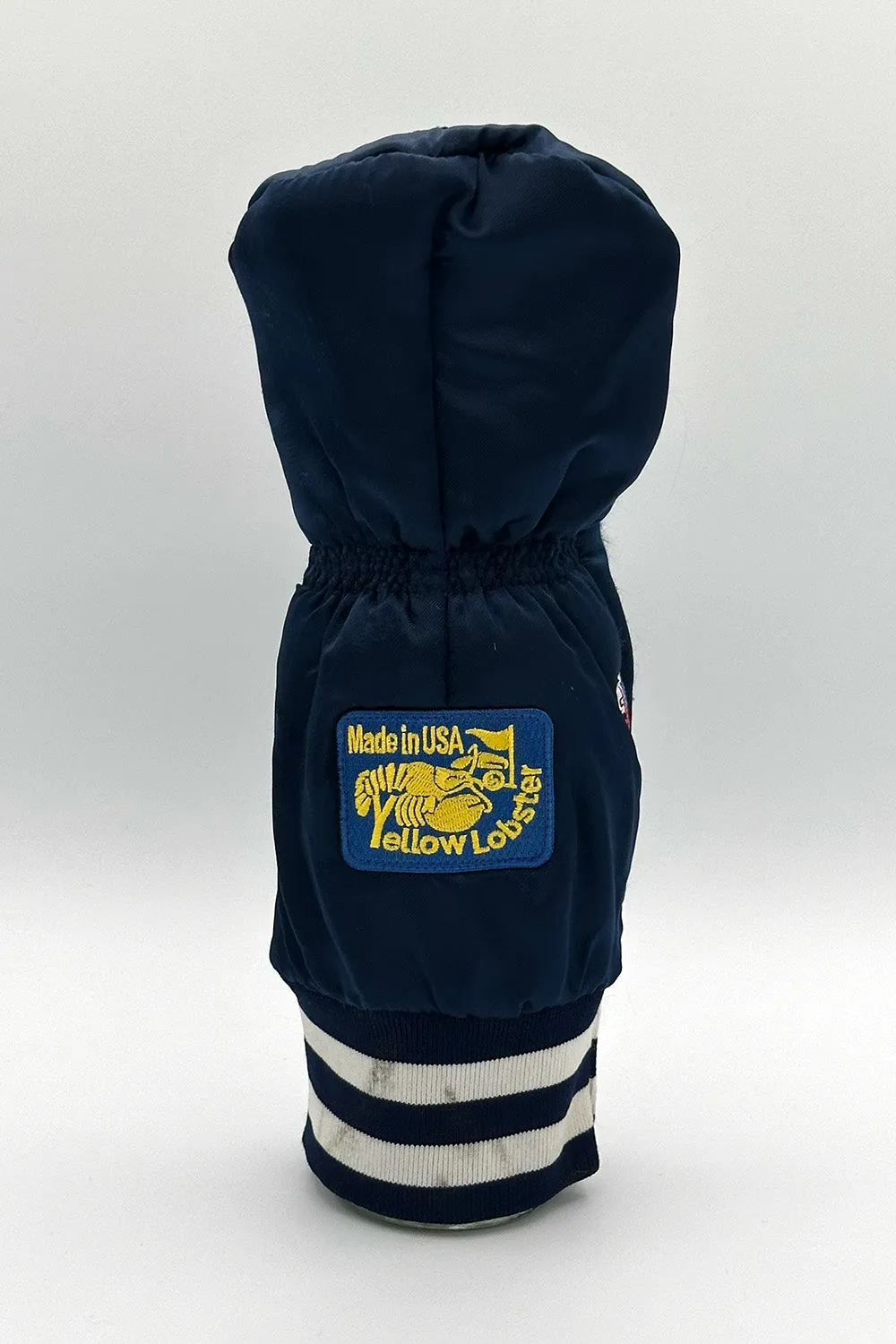 Vintage Custom Head Cover Set  / Driver / 1W / Fairway Wood / FW / Navy x White / OGHCP001-Navy Set