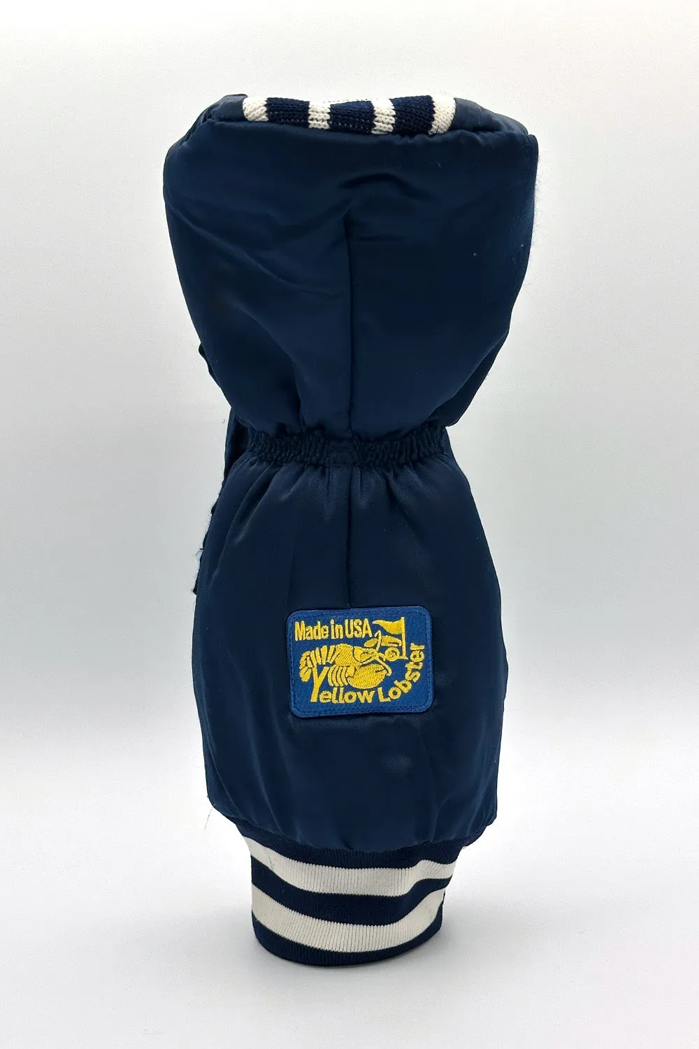 Vintage Custom Head Cover Set  / Driver / 1W / Fairway Wood / FW / Navy x White / OGHCP001-Navy Set